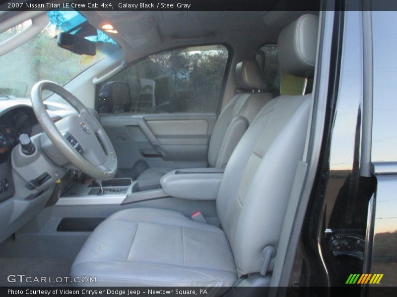 Galaxy Black / Steel Gray 2007 Nissan Titan LE Crew Cab 4x4
