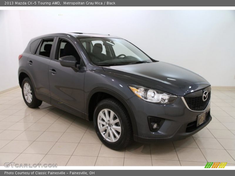 Metropolitan Gray Mica / Black 2013 Mazda CX-5 Touring AWD