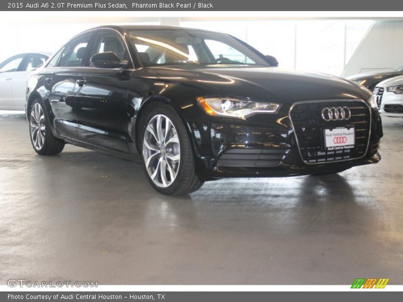 Phantom Black Pearl / Black 2015 Audi A6 2.0T Premium Plus Sedan