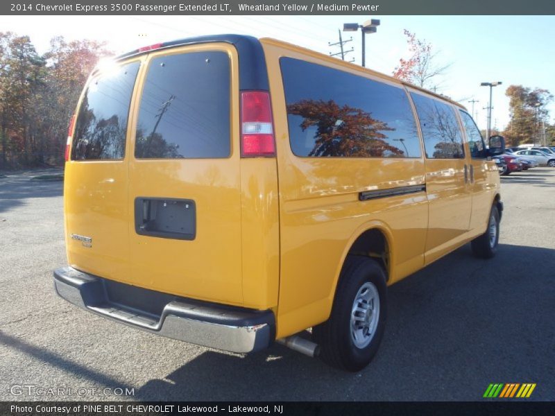 Wheatland Yellow / Medium Pewter 2014 Chevrolet Express 3500 Passenger Extended LT