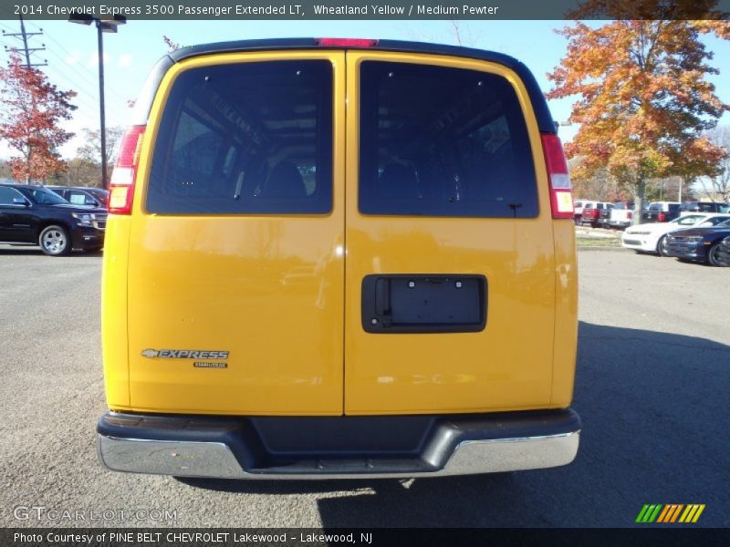Wheatland Yellow / Medium Pewter 2014 Chevrolet Express 3500 Passenger Extended LT