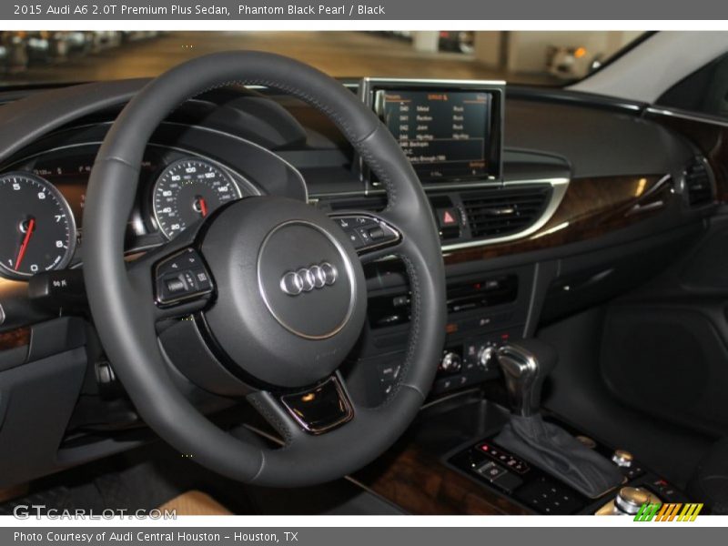 Phantom Black Pearl / Black 2015 Audi A6 2.0T Premium Plus Sedan