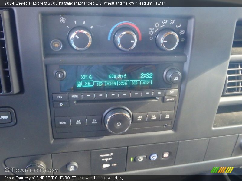 Wheatland Yellow / Medium Pewter 2014 Chevrolet Express 3500 Passenger Extended LT