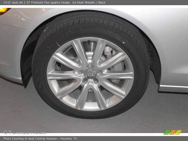 Ice Silver Metallic / Black 2015 Audi A6 2.0T Premium Plus quattro Sedan
