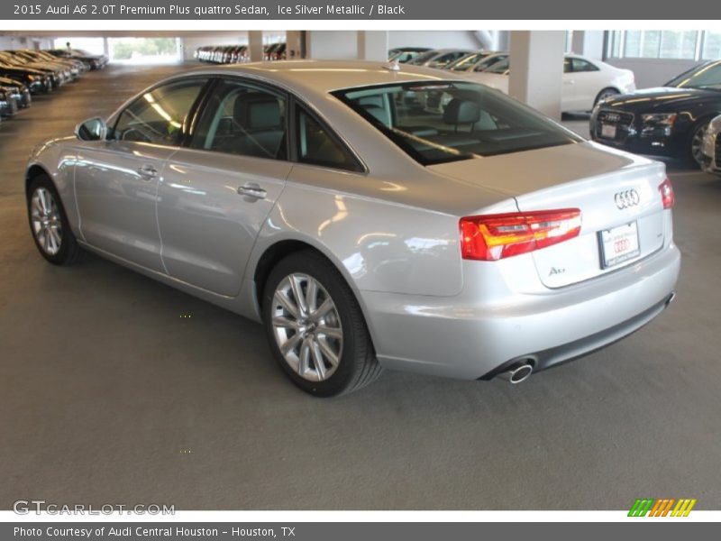 Ice Silver Metallic / Black 2015 Audi A6 2.0T Premium Plus quattro Sedan