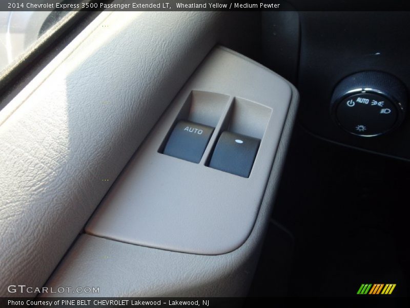 Wheatland Yellow / Medium Pewter 2014 Chevrolet Express 3500 Passenger Extended LT