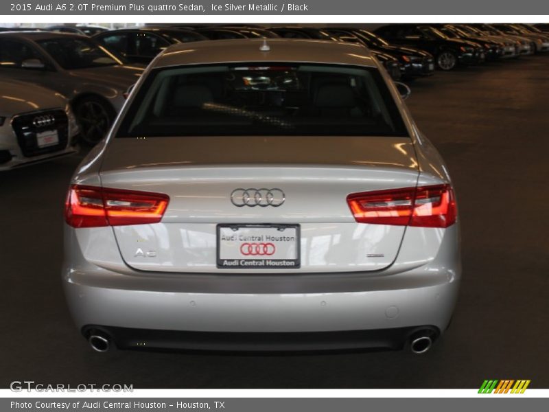 Ice Silver Metallic / Black 2015 Audi A6 2.0T Premium Plus quattro Sedan