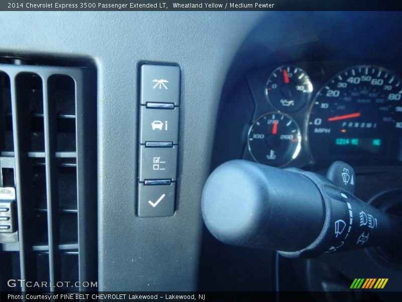 Wheatland Yellow / Medium Pewter 2014 Chevrolet Express 3500 Passenger Extended LT