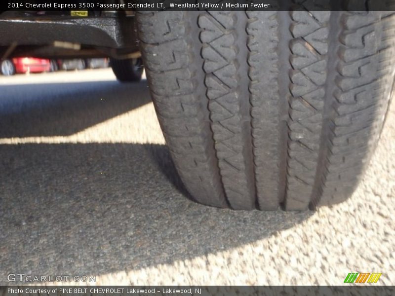 Wheatland Yellow / Medium Pewter 2014 Chevrolet Express 3500 Passenger Extended LT