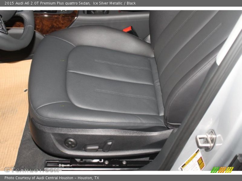 Ice Silver Metallic / Black 2015 Audi A6 2.0T Premium Plus quattro Sedan