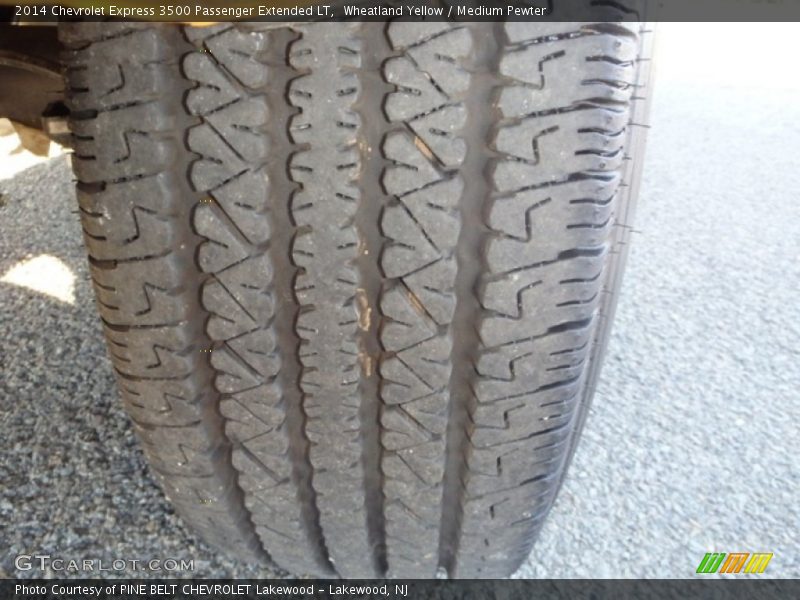 Wheatland Yellow / Medium Pewter 2014 Chevrolet Express 3500 Passenger Extended LT