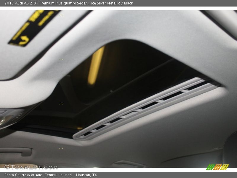 Ice Silver Metallic / Black 2015 Audi A6 2.0T Premium Plus quattro Sedan