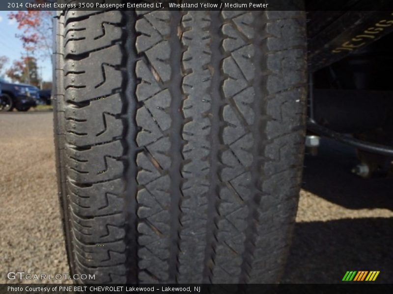 Wheatland Yellow / Medium Pewter 2014 Chevrolet Express 3500 Passenger Extended LT