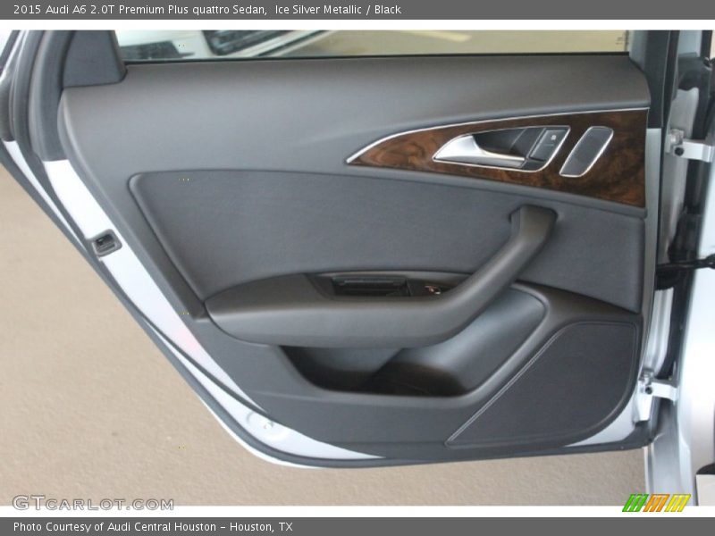 Ice Silver Metallic / Black 2015 Audi A6 2.0T Premium Plus quattro Sedan
