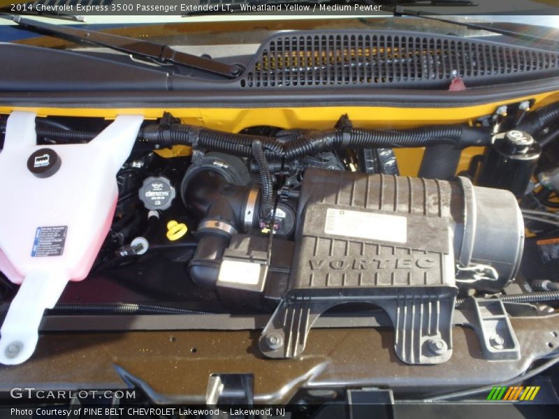 Wheatland Yellow / Medium Pewter 2014 Chevrolet Express 3500 Passenger Extended LT