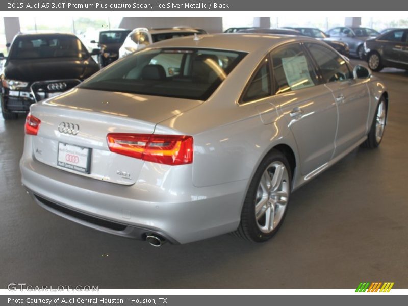 Ice Silver Metallic / Black 2015 Audi A6 3.0T Premium Plus quattro Sedan