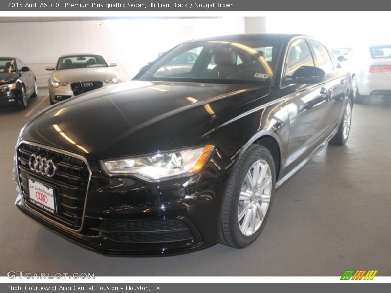 Brilliant Black / Nougat Brown 2015 Audi A6 3.0T Premium Plus quattro Sedan