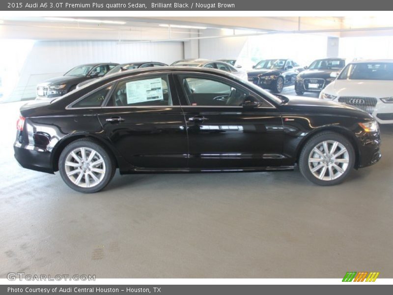 Brilliant Black / Nougat Brown 2015 Audi A6 3.0T Premium Plus quattro Sedan