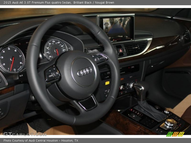 Brilliant Black / Nougat Brown 2015 Audi A6 3.0T Premium Plus quattro Sedan
