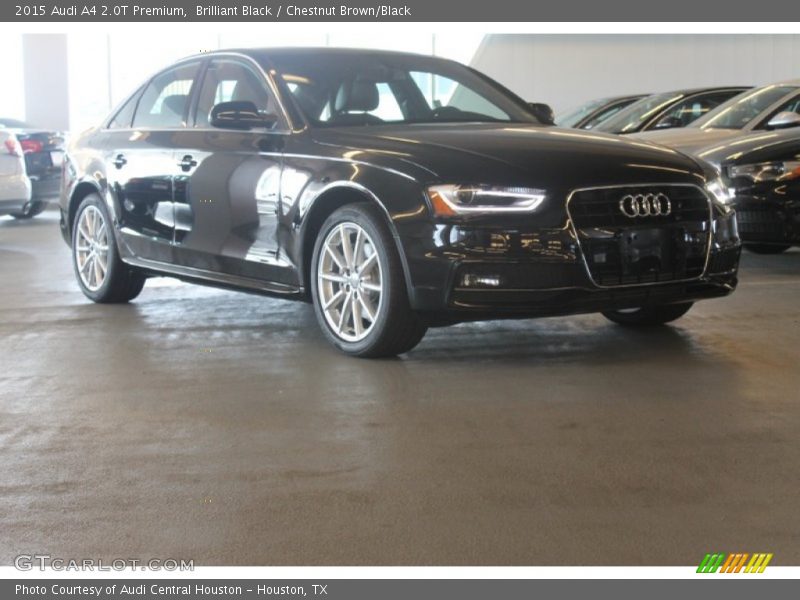 Brilliant Black / Chestnut Brown/Black 2015 Audi A4 2.0T Premium