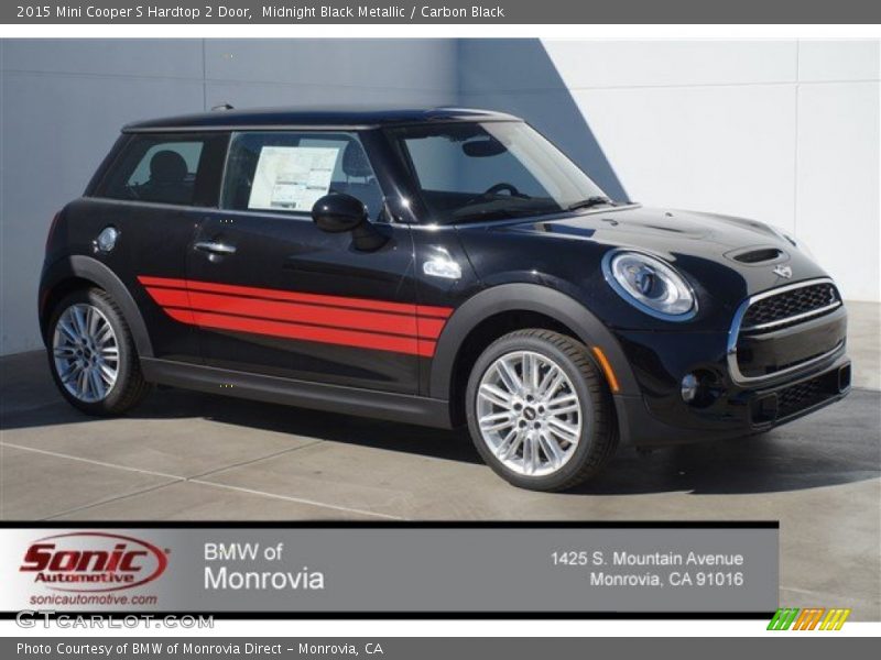 Midnight Black Metallic / Carbon Black 2015 Mini Cooper S Hardtop 2 Door