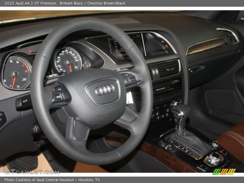 Brilliant Black / Chestnut Brown/Black 2015 Audi A4 2.0T Premium