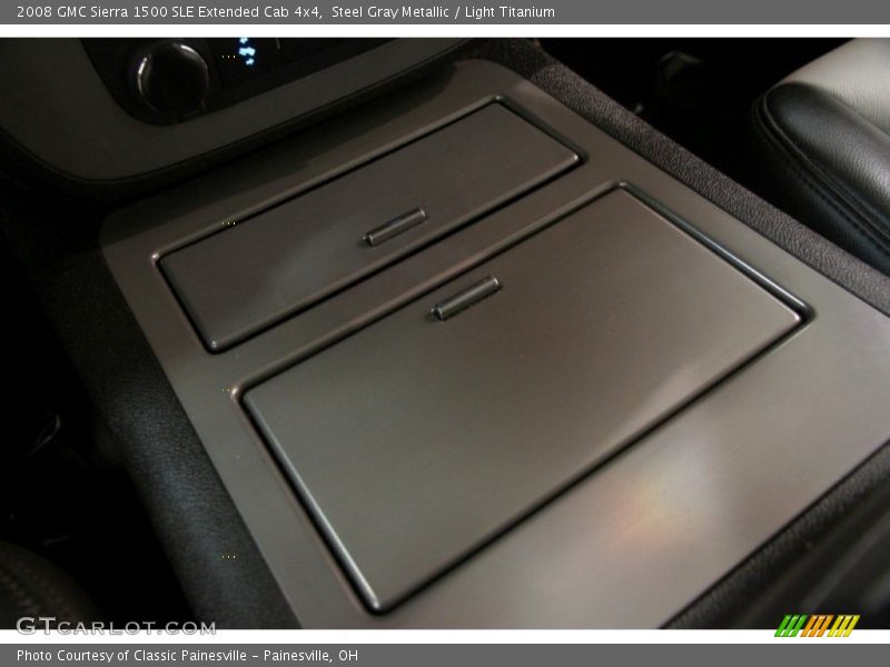 Steel Gray Metallic / Light Titanium 2008 GMC Sierra 1500 SLE Extended Cab 4x4