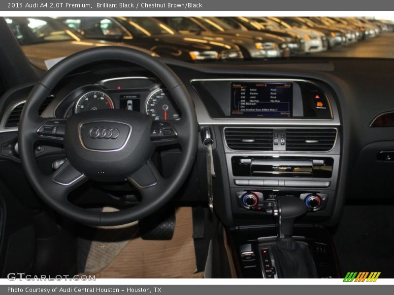 Brilliant Black / Chestnut Brown/Black 2015 Audi A4 2.0T Premium