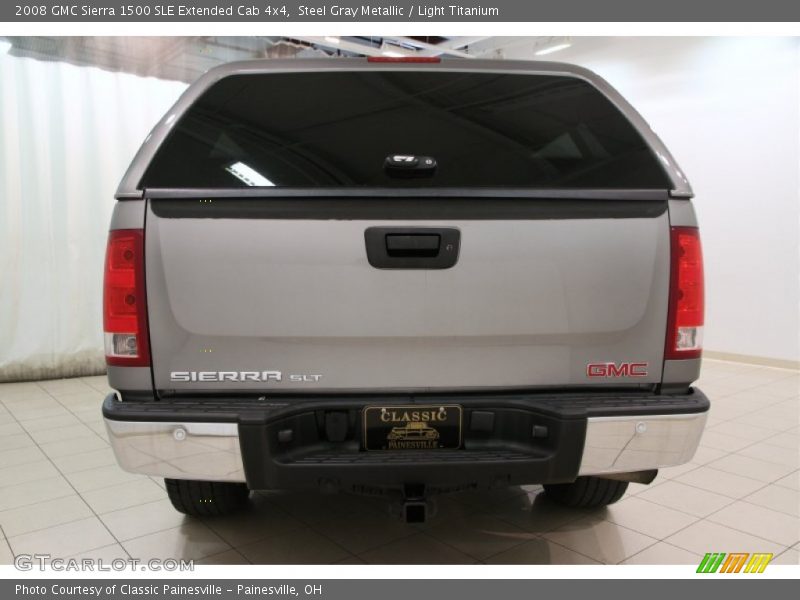 Steel Gray Metallic / Light Titanium 2008 GMC Sierra 1500 SLE Extended Cab 4x4