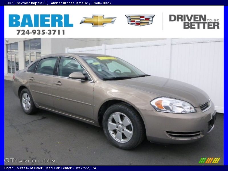 Amber Bronze Metallic / Ebony Black 2007 Chevrolet Impala LT