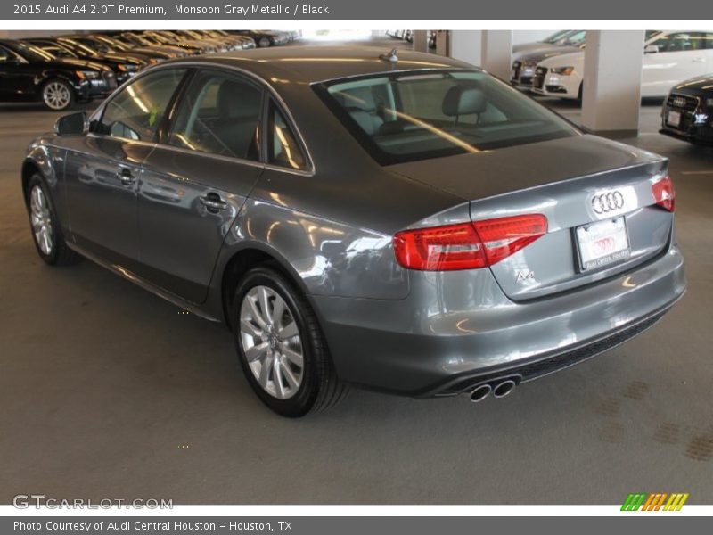 Monsoon Gray Metallic / Black 2015 Audi A4 2.0T Premium