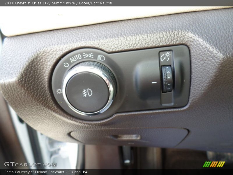 Summit White / Cocoa/Light Neutral 2014 Chevrolet Cruze LTZ