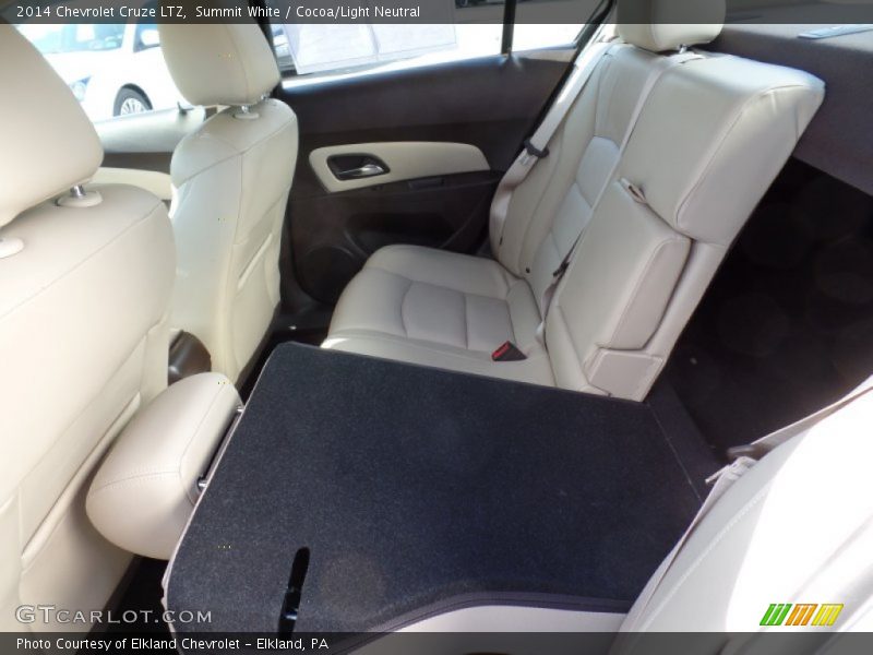 Summit White / Cocoa/Light Neutral 2014 Chevrolet Cruze LTZ