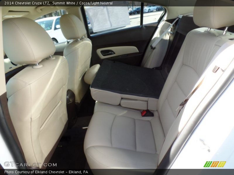 Summit White / Cocoa/Light Neutral 2014 Chevrolet Cruze LTZ