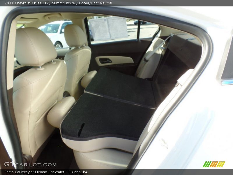 Summit White / Cocoa/Light Neutral 2014 Chevrolet Cruze LTZ