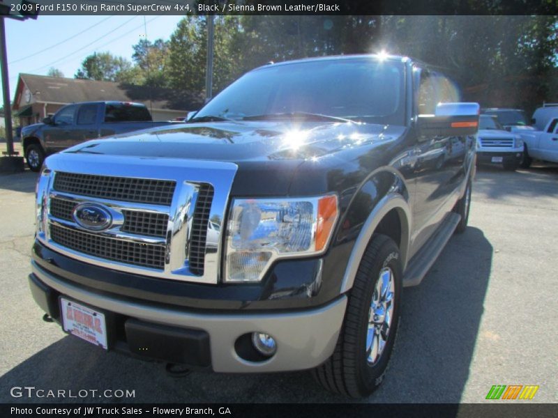 Black / Sienna Brown Leather/Black 2009 Ford F150 King Ranch SuperCrew 4x4