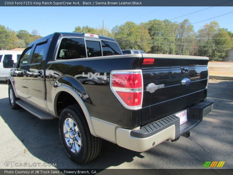 Black / Sienna Brown Leather/Black 2009 Ford F150 King Ranch SuperCrew 4x4