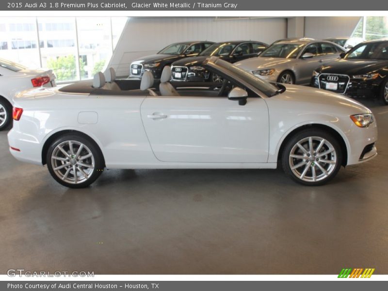 Glacier White Metallic / Titanium Gray 2015 Audi A3 1.8 Premium Plus Cabriolet