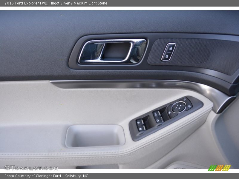 Ingot Silver / Medium Light Stone 2015 Ford Explorer FWD