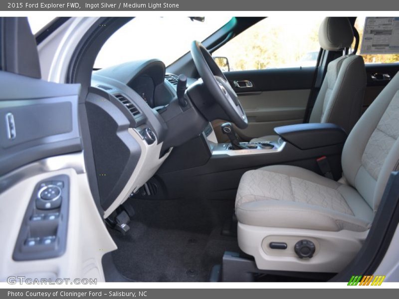 Ingot Silver / Medium Light Stone 2015 Ford Explorer FWD