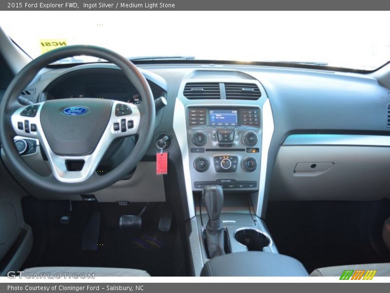 Ingot Silver / Medium Light Stone 2015 Ford Explorer FWD