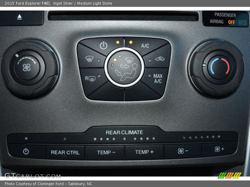 Ingot Silver / Medium Light Stone 2015 Ford Explorer FWD