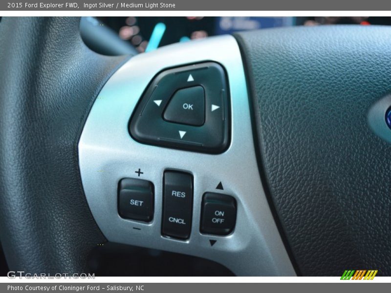 Ingot Silver / Medium Light Stone 2015 Ford Explorer FWD