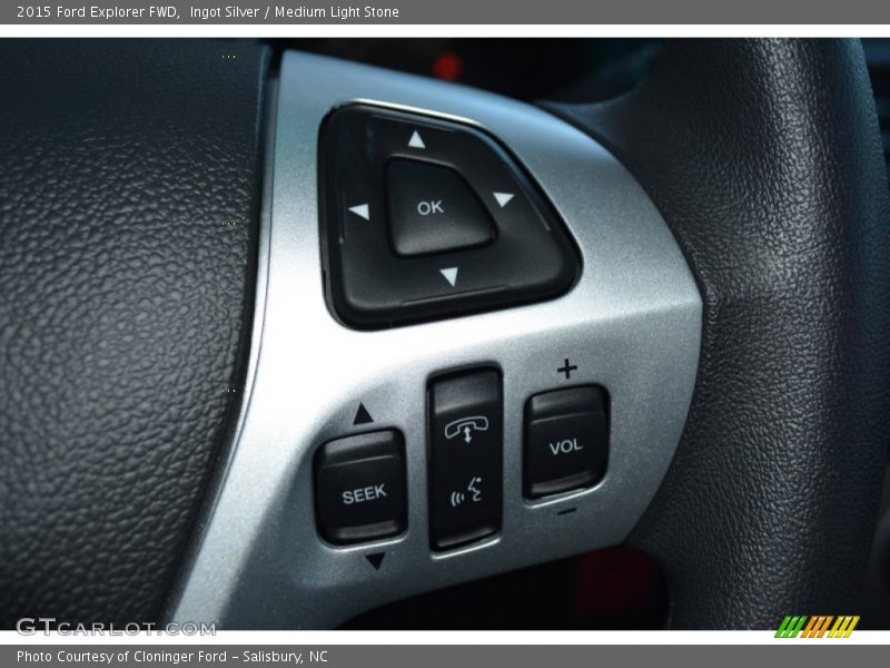 Ingot Silver / Medium Light Stone 2015 Ford Explorer FWD