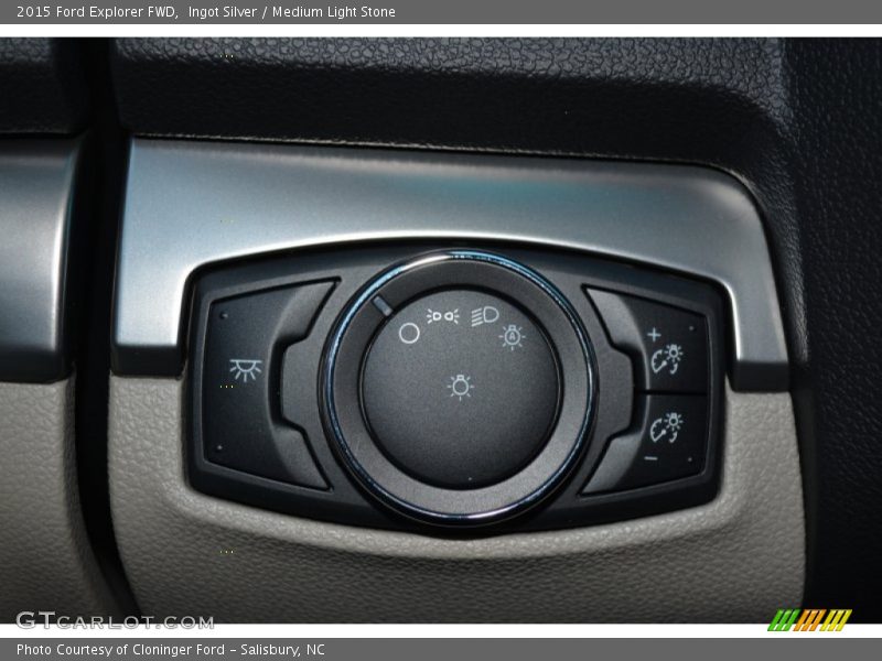 Ingot Silver / Medium Light Stone 2015 Ford Explorer FWD