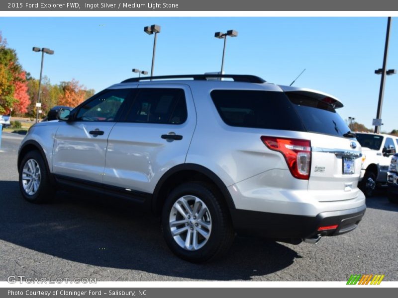 Ingot Silver / Medium Light Stone 2015 Ford Explorer FWD
