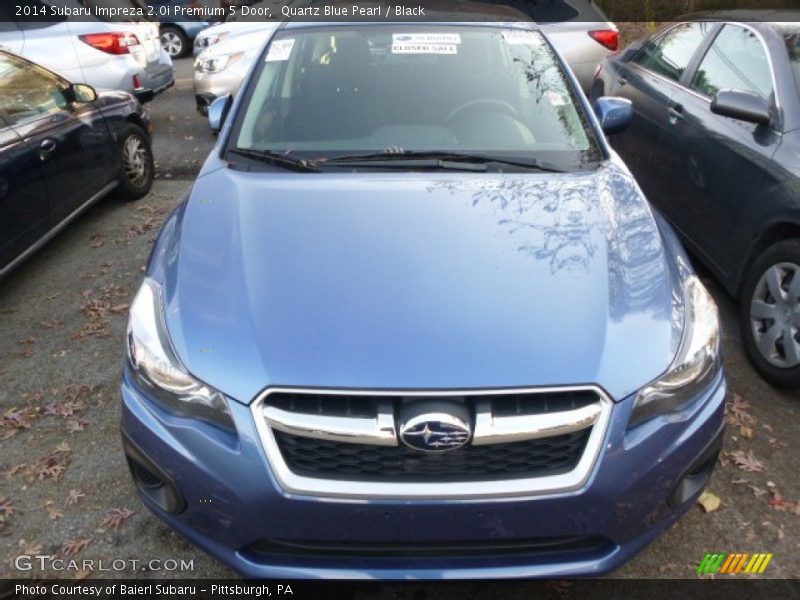 Quartz Blue Pearl / Black 2014 Subaru Impreza 2.0i Premium 5 Door