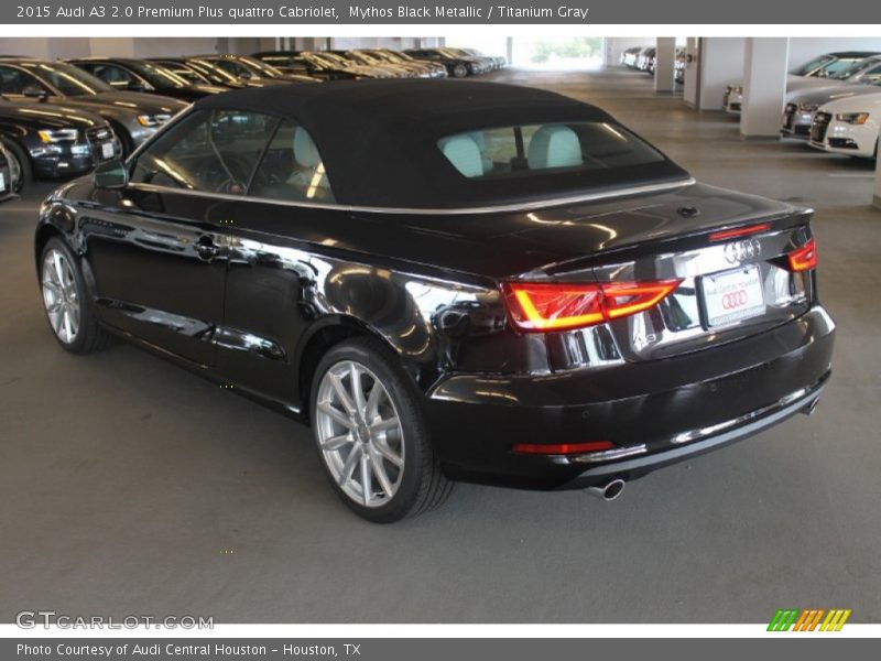 Mythos Black Metallic / Titanium Gray 2015 Audi A3 2.0 Premium Plus quattro Cabriolet