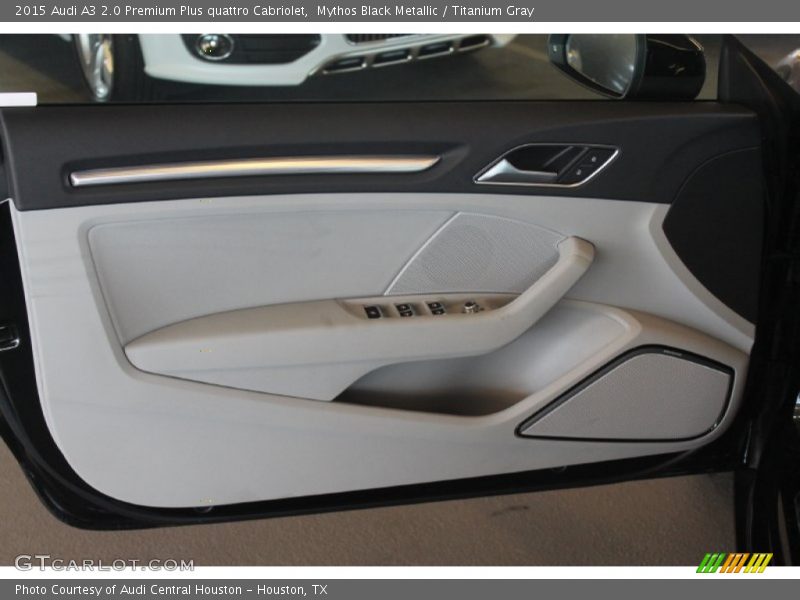 Mythos Black Metallic / Titanium Gray 2015 Audi A3 2.0 Premium Plus quattro Cabriolet