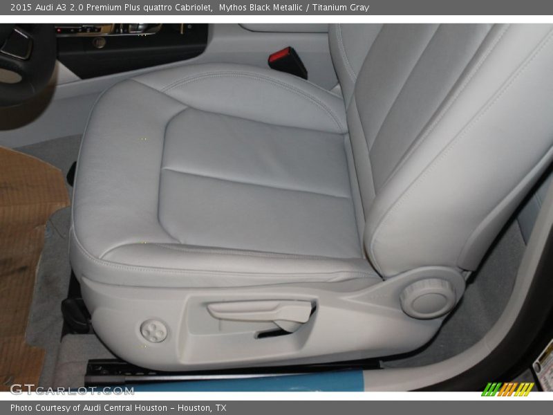 Mythos Black Metallic / Titanium Gray 2015 Audi A3 2.0 Premium Plus quattro Cabriolet